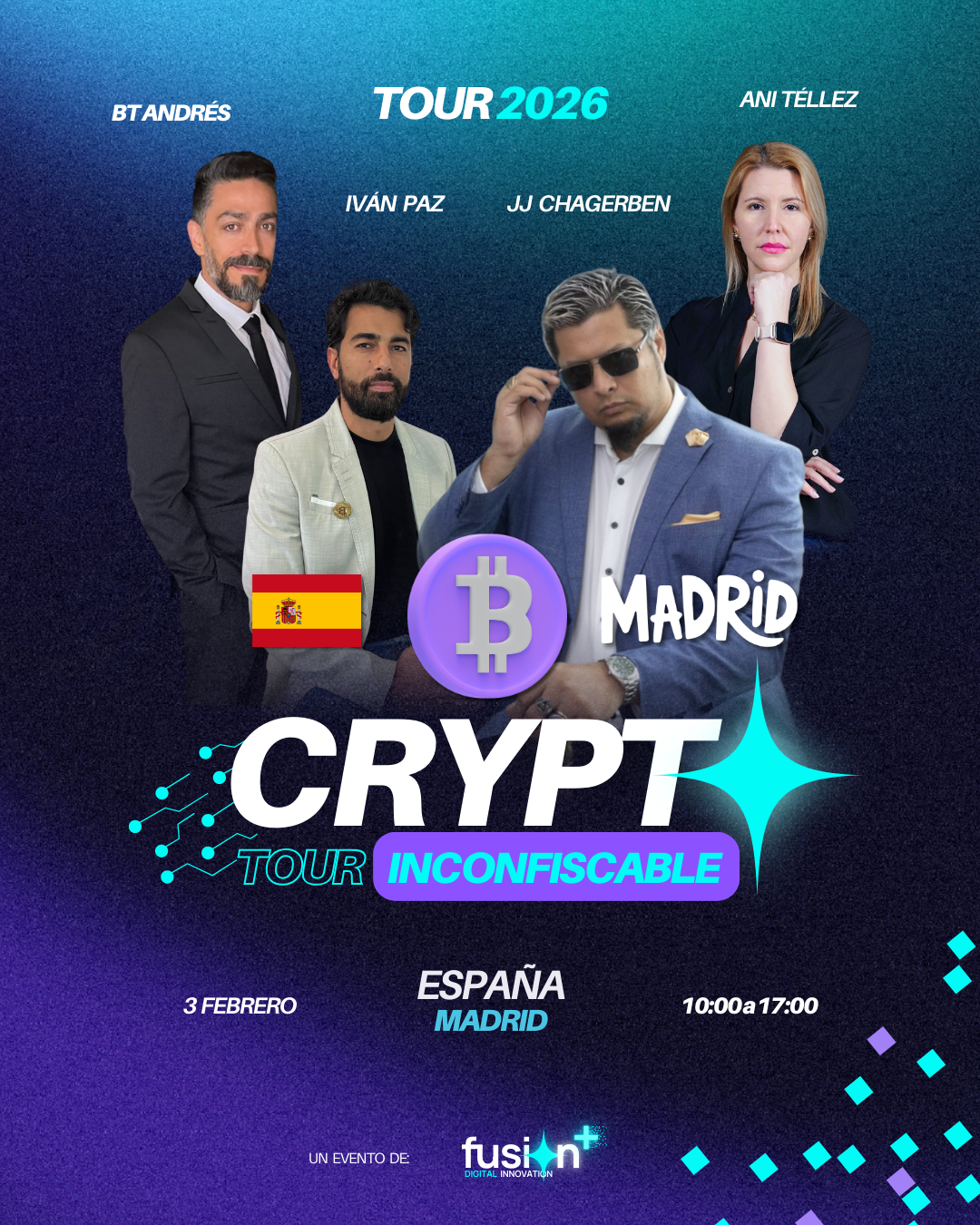 CryptoTour Inconfiscable ESPAÑA – MADRID - Fusion Plus | Digital Innovation